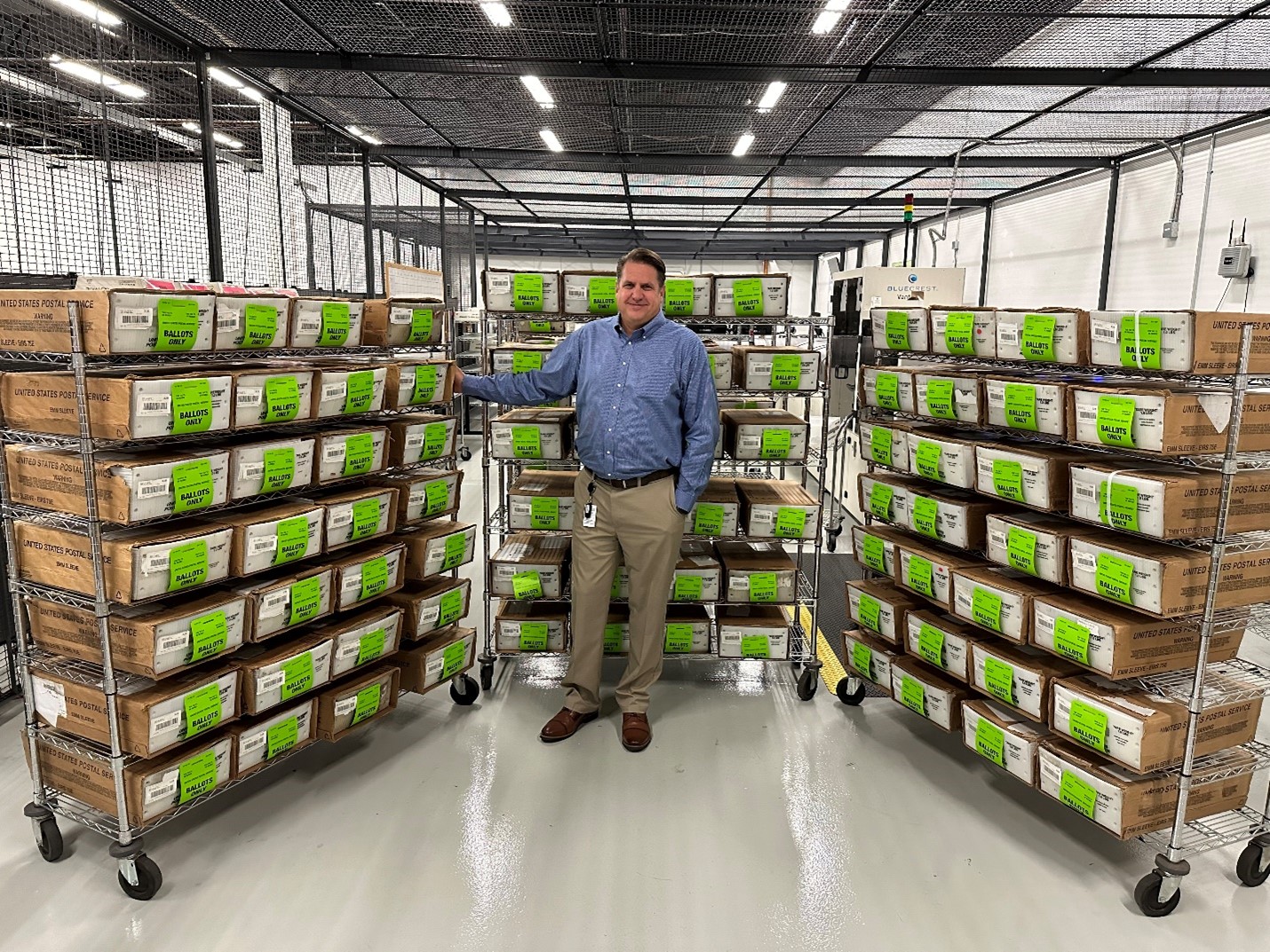 Supervisor of Elections Tim Bobanic is preparing for the mass mail of 20,231 domestic mail ballots.