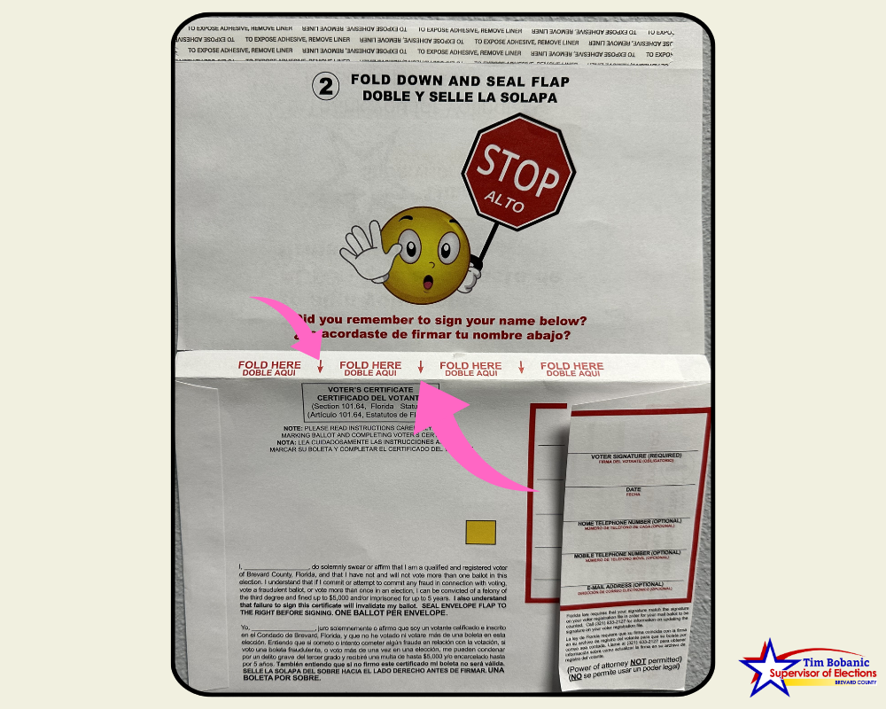 Photograph of Voter Certificate Envelope