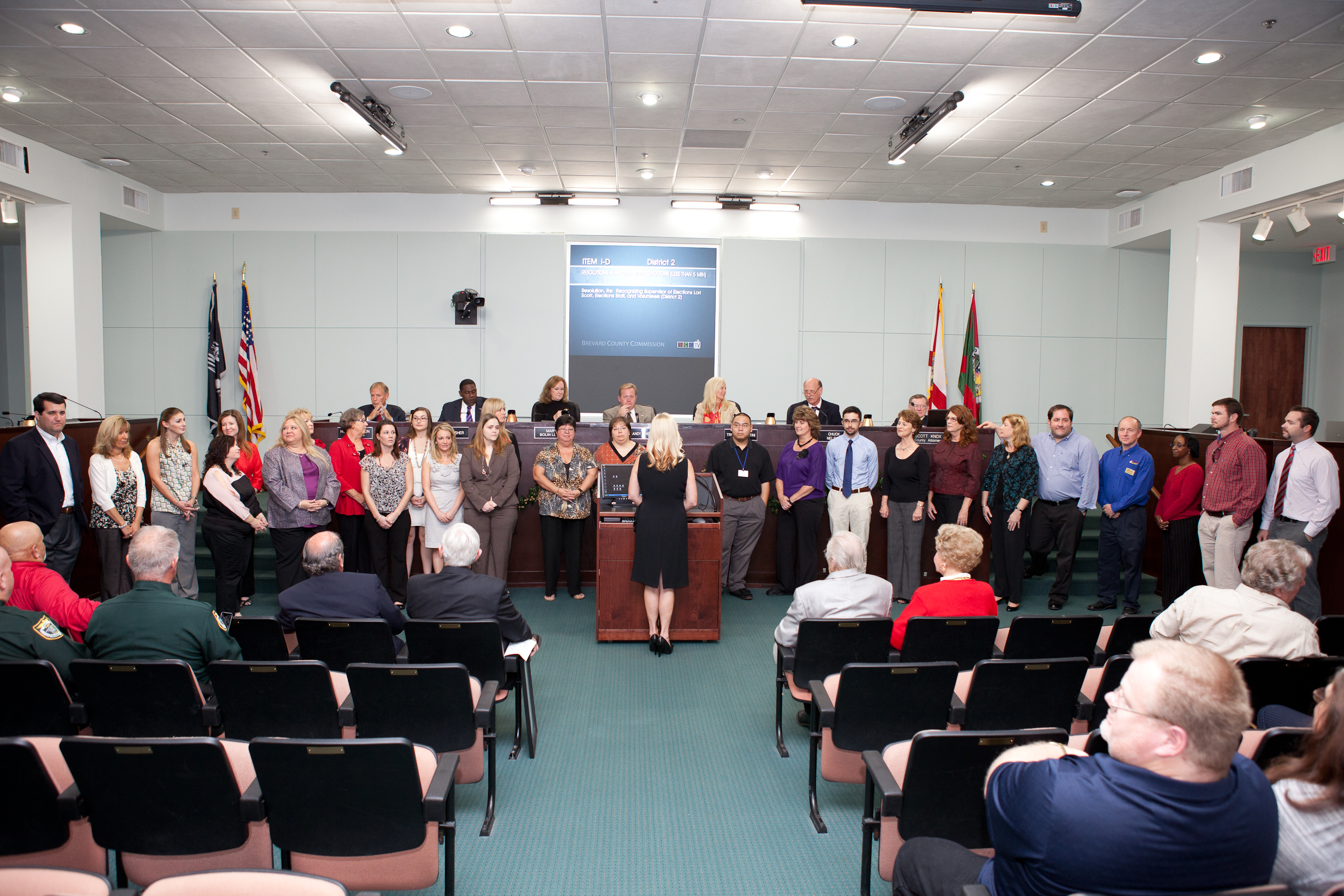 Supervisor Scott and her staff accept the resolution.